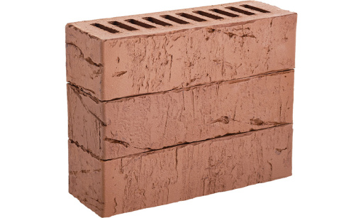 Кирпич клинкерный Edelhaus Klinker Ульм М300 1 NF 250х120х65 красный рис 1