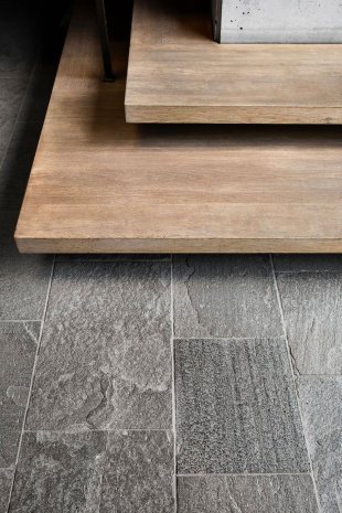 Натуральный камень сланец Pharaon silver grey 600х300х12 мм рис 4