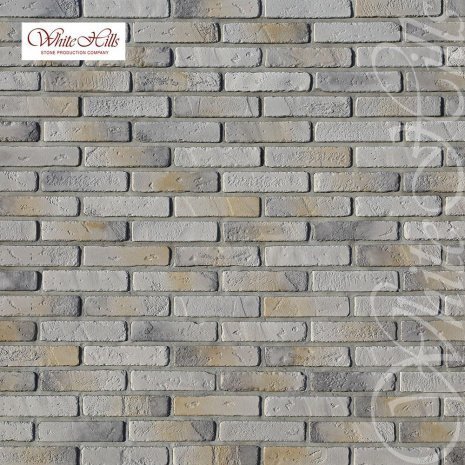 Искусственный камень плоский White Hills Йорк Брик 335-80 серый рис 1