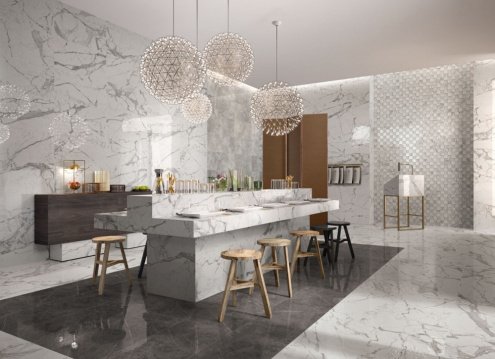 Керамогранит Italon CHARME EVO FLOOR PROJECT Calacatta lux/rettificato 1200х600х10мм рядовая плитка 610015000403 рис 3