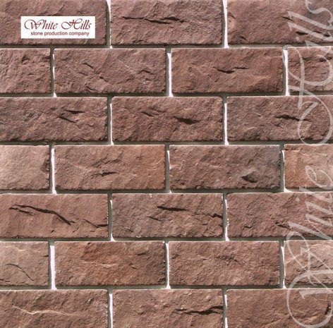 Искусственный камень угловой White Hills Йоркшир 407-45 коричневый рис 1