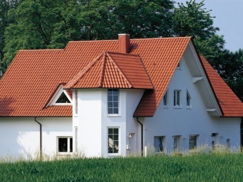 Керамическая черепица рядовая Meyer-Holsen Zwilling naturrot натуральное 396х365 мм рис 3