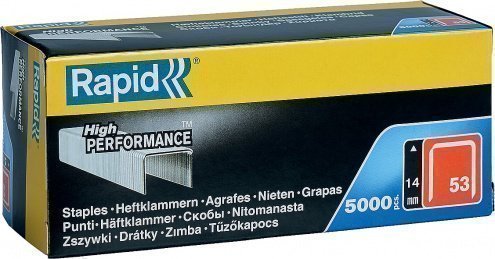 Скобы плоские RAPID тип 36, супертвердые, профессиональные, 14мм, 5000шт арт.11886910 рис 2