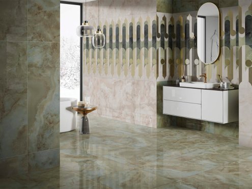 Керамогранит Kerama Marazzi Джардини зеленый лаппатированная 600х600х11мм рядовая плитка SG642302R рис 2