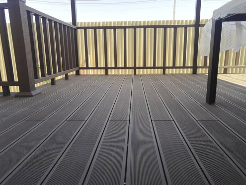 Террасная доска Terradeck Velvet, односторонний профиль, шлифованная, размер: 152*28*5000мм, цвет: черный рис 2