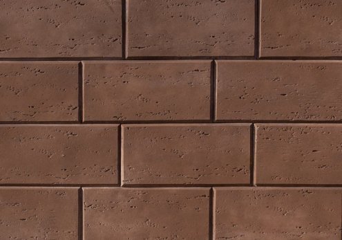 Искусственный камень плоский Eco Stone Вилла 07-06 коричневый рис 1