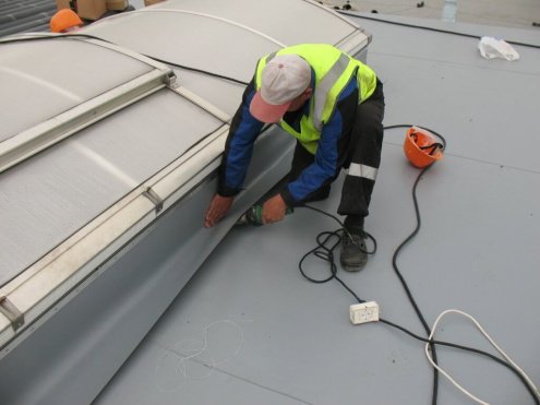 ПВХ мембрана Logicroof V-SR (Логикруф) 2 шт, размер: 1,0х10м каждая, толщина: 1,5мм, цвет: серый рис 2
