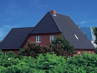 Керамическая черепица рядовая Meyer-Holsen Zwilling grau-schwarz ангоб 396х365 мм рис 3