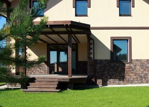 Искусственный камень плоский White Hills Шинон 412-90 коричневый рис 3