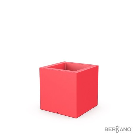 Кашпо Berkano Quarter 50, тип дна: одинарное, размер: 50x50x50см, цвет: Chili Red, арт.220_050_19V рис 1