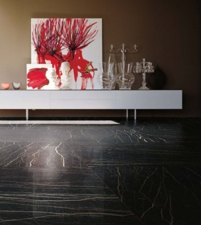 Керамогранит Rex Ceramiche Prexious of Rex Thund Night Glo полированная 2400х1200х6мм рядовая плитка 756286 рис 3