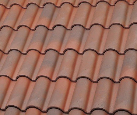 Керамическая черепица рядовая La Escandella Large Mixed Jaspee Red Engobe 470х286 мм рис 1