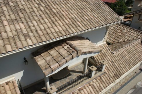 Керамическая черепица рядовая La Escandella Large Mixed Aitana Engobe 470х286 мм рис 3