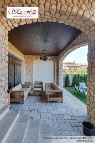 Искусственный камень угловой White Hills Хантли 606-25 бежевый рис 5