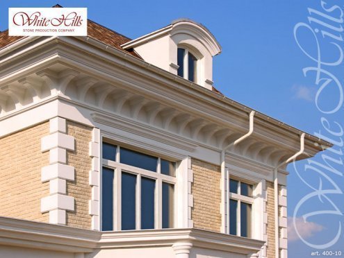 Искусственный камень плоский White Hills Толедо 400-10 бежевый рис 9
