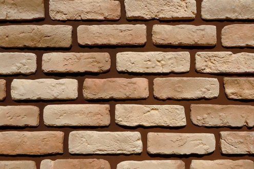 Искусственный камень плоский Eco Stone Квебек 01-02 бежевый рис 1