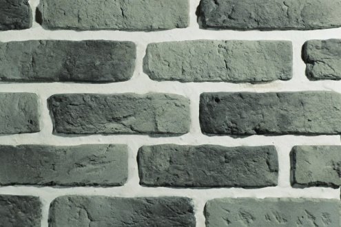 Искусственный камень угловой Eco Stone Квебек 06-08 серый рис 1