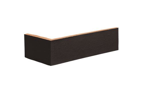 Клинкерная плитка King Klinker Dream House 18 volcanic black 35/120х65х10 мм угловой элемент рис 2