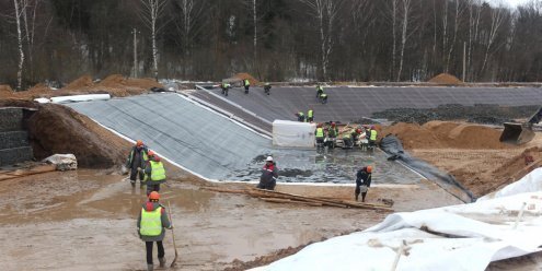 Мембрана для водоемов Carlisle SynTec PondLiner GeoEPDM, цвет: черный, в рулонах (толщина 1,02мм, размер: 3,05х30,48м, 92,964м2), арт.300268 рис 9