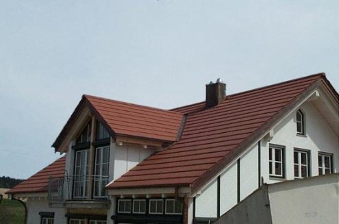 Керамическая черепица рядовая Erlus Linea натуральный красный  без покрытия 485х290 мм рис 2