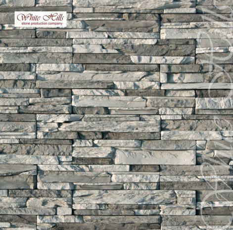 Искусственный камень плоский White Hills Кросс Фелл 102-80 серый рис 1