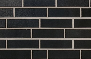 Клинкерная плитка ABC-Klinkergruppe Glanzart 104390 tiefschwarz 240х71х10 мм плоский элемент рис 1