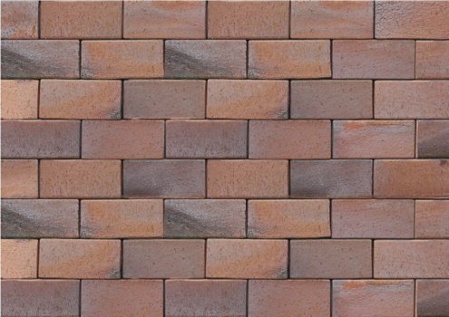 Брусчатка клинкерная ABC - Pflasterklinker Carbo (rot-bunt-Kohlebrand) полный прокрас 200х100х52 мм рис 1
