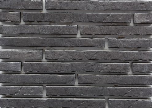 Искусственный камень плоский Atlas Stone Клинкер узкий 525 серый рис 1