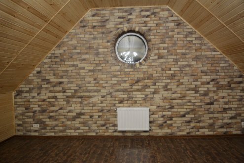 Искусственный камень плоский Eco Stone Квебек 01-27 коричневый рис 11