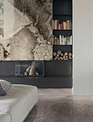 Керамогранит Rex Ceramiche Heritage luxe Flame Glossy неглазурованная 2800х1200х6 мм рядовая плитка 774704 рис 3