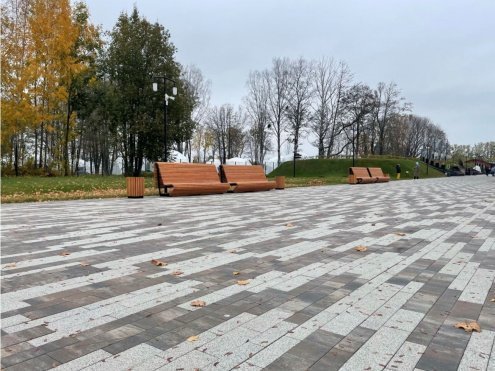 Тротуарная плитка Выбор Стоунмикс Прямоугольник бело-черный частичный прокрас 600х200х80 мм рис 8