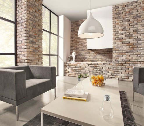 Искусственный камень плоский Eco Stone Монреаль 01-22 коричневый рис 2