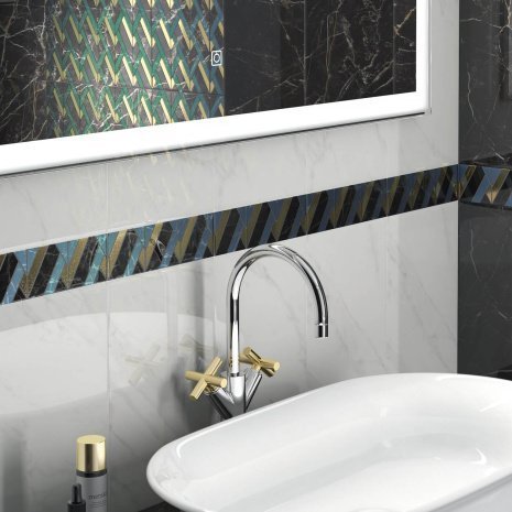 Керамическая плитка Kerama Marazzi Алькала черный глянцевая 500х200х8мм рядовая плитка 7200 рис 2