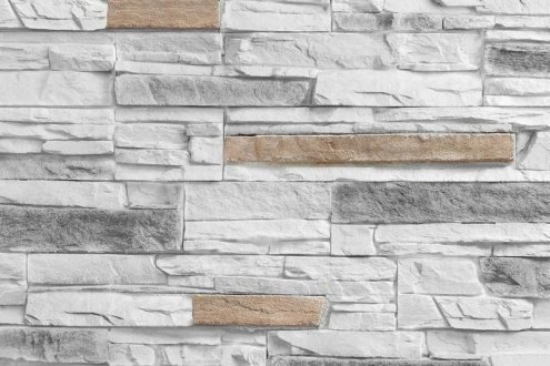 Искусственный камень угловой Eco Stone Вислер 00-21 белый рис 1