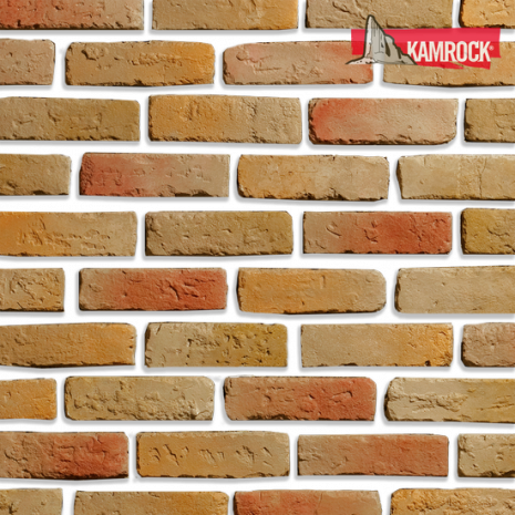 Искусственный камень угловой Kamrock Античный кирпич 32342 желтый рис 1