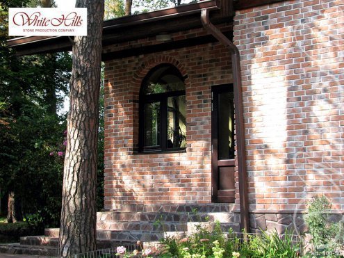 Искусственный камень плоский White Hills Лондон Брик 300-50 красный рис 9
