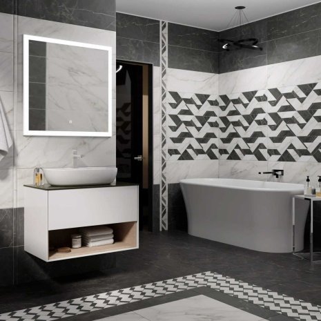 Керамогранит Kerama Marazzi Буонарроти мозаичный матовая 600х600х11мм рядовая плитка SG643000R рис 3