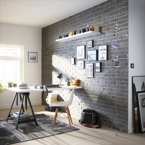 Искусственный камень плоский Eco Stone Лофт 06-08 серый рис 2
