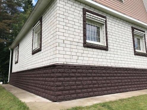 Искусственный камень плоский Atlas Stone Гранит 056/широкий 12,5см коричневый рис 3