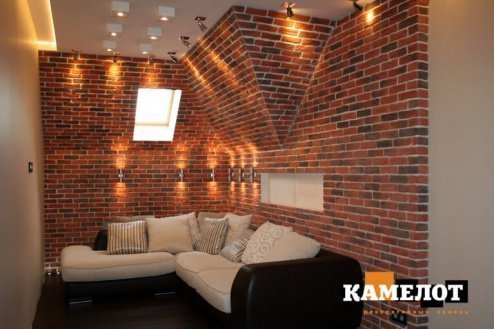 Искусственный камень угловой Камелот Бруклин 2193 красный рис 2