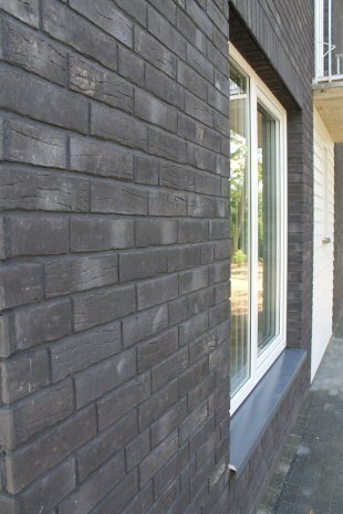 Клинкерная плитка Stroeher Steinlinge 7370 376 platinschwarz 240х71х14 мм плоский элемент рис 2