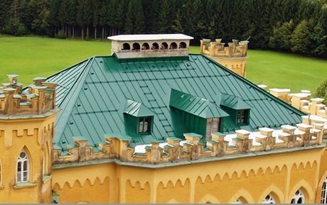 Фальцевая кровля штрипс Prefa Рулонный алюминий moosgruen P.10 prefa P10 500 мм штуко рис 3