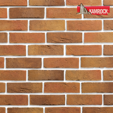 Искусственный камень ложковый Kamrock Старый кирпич 32250 коричневый рис 1