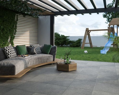 Керамогранит Paradyz Optimal Antracite ретифицированная 900х600х20мм рядовая плитка - рис 3