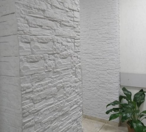 Искусственный камень плоский White Hills Хайлэнд 291-00 белый рис 3