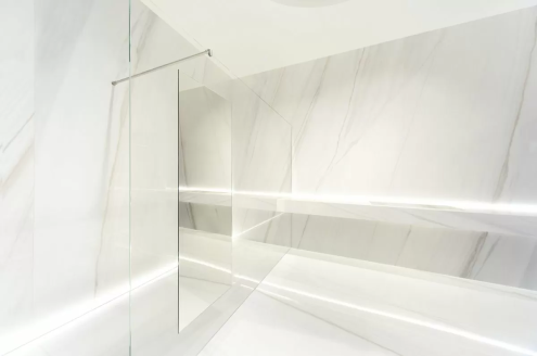 Керамогранит Laminam Russia I Naturali Marmi Bianco Lasa lucidato 3000х1000х5,6 мм рядовая плитка LAMFF00375_IT рис 2