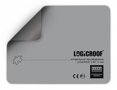 ПВХ мембрана Logicroof V-RP (Логикруф), размер: 2,10х20м, толщина: 1,5мм, цвет: серый рис 1