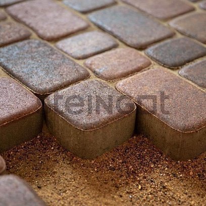 Тротуарная плитка Steingot Премиум Классика блэнд частичный прокрас 86/115/172х115х60 мм рис 4