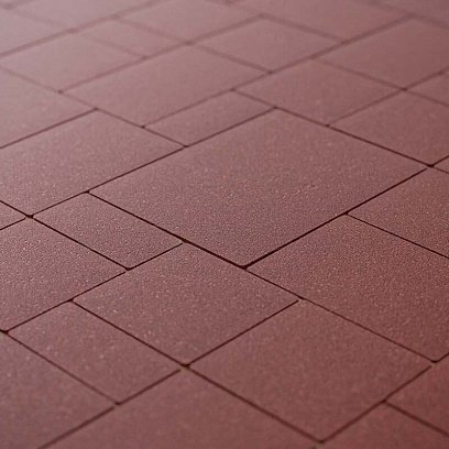 Тротуарная плитка Steingot Стандарт Бавария красный темный частичный прокрас 280/210/140х210/140/70х60 мм рис 1