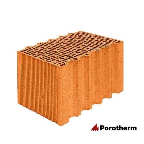 Керамический блок поризованный Porotherm 38 Thermo 10,67 NF 380х250х219 М100 рис 1